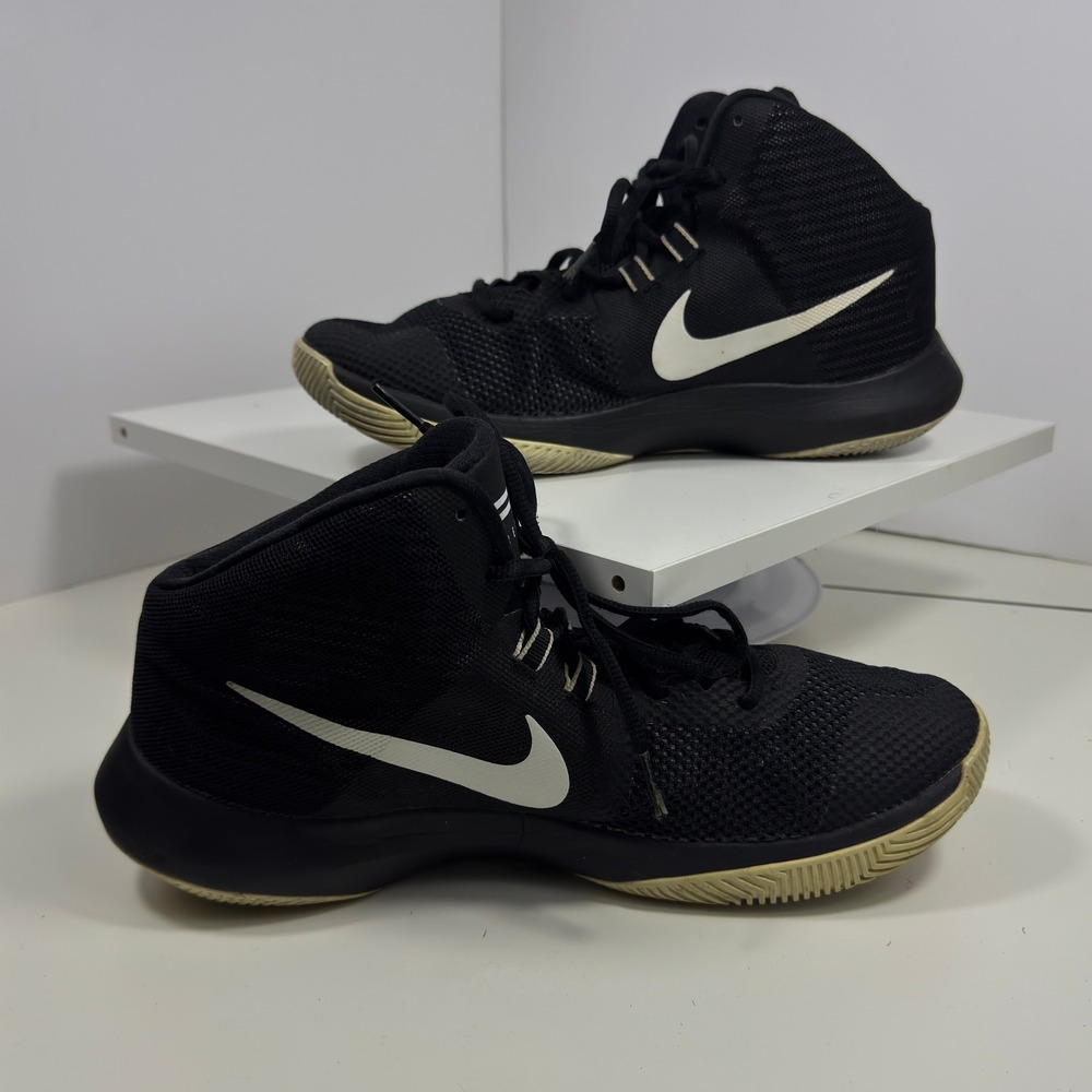 Nike Air Precision Basketball Shoes Mens Size 11 Black White High Top Sneaker - Picture 14 of 16